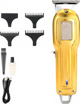 Máquina de Cortar Cabelo e Barbear Profissional Sem Fio Recarregável Ajustável 5W