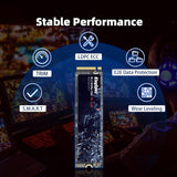 SSD Interno KingSpec 512GB M.2 NVMe Gen3 – 2400MB/s