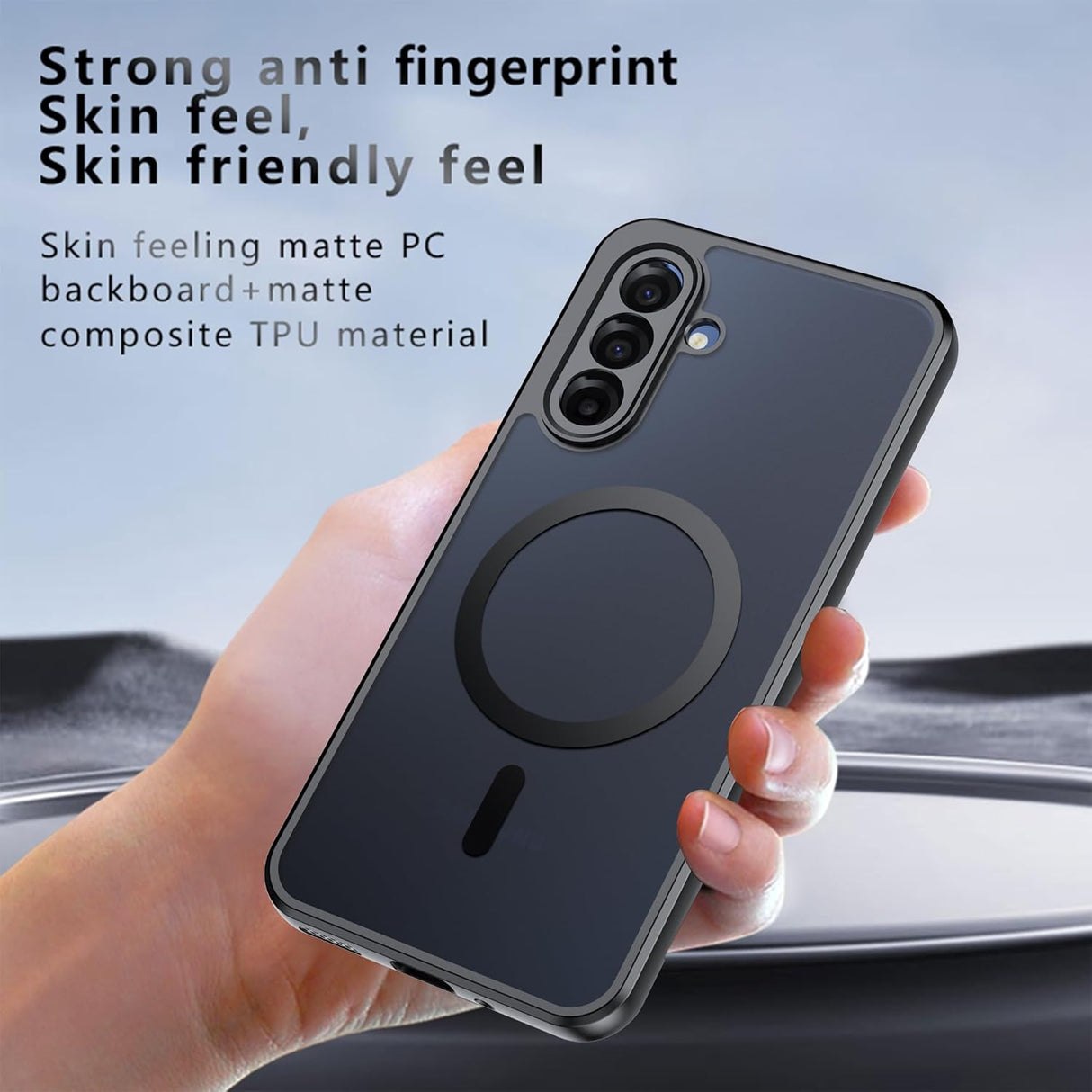 Capa magnética para Samsung Galaxy A17 5G/4G Preta