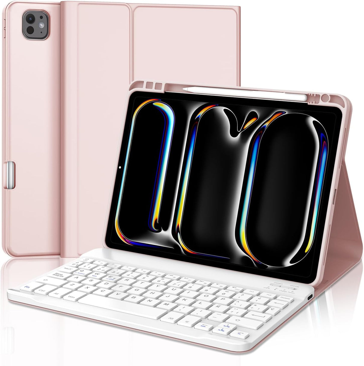 Capa com teclado Bluetooth para Apple iPad pro 11 Rosa - Multi4you®