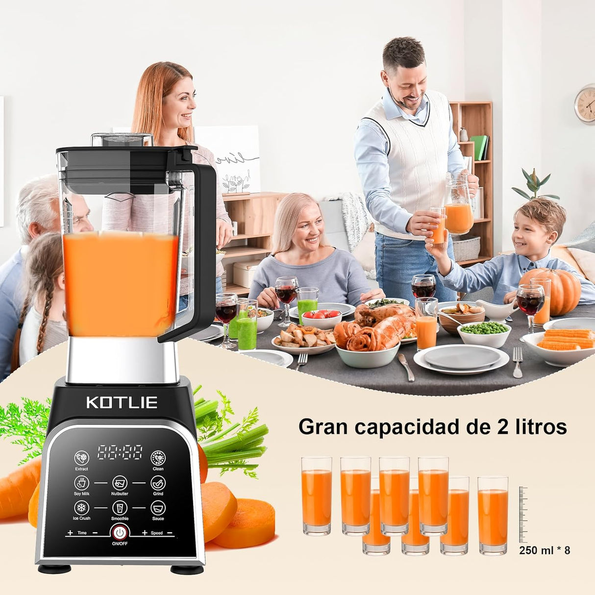 Liquidificador 2000 W 2L