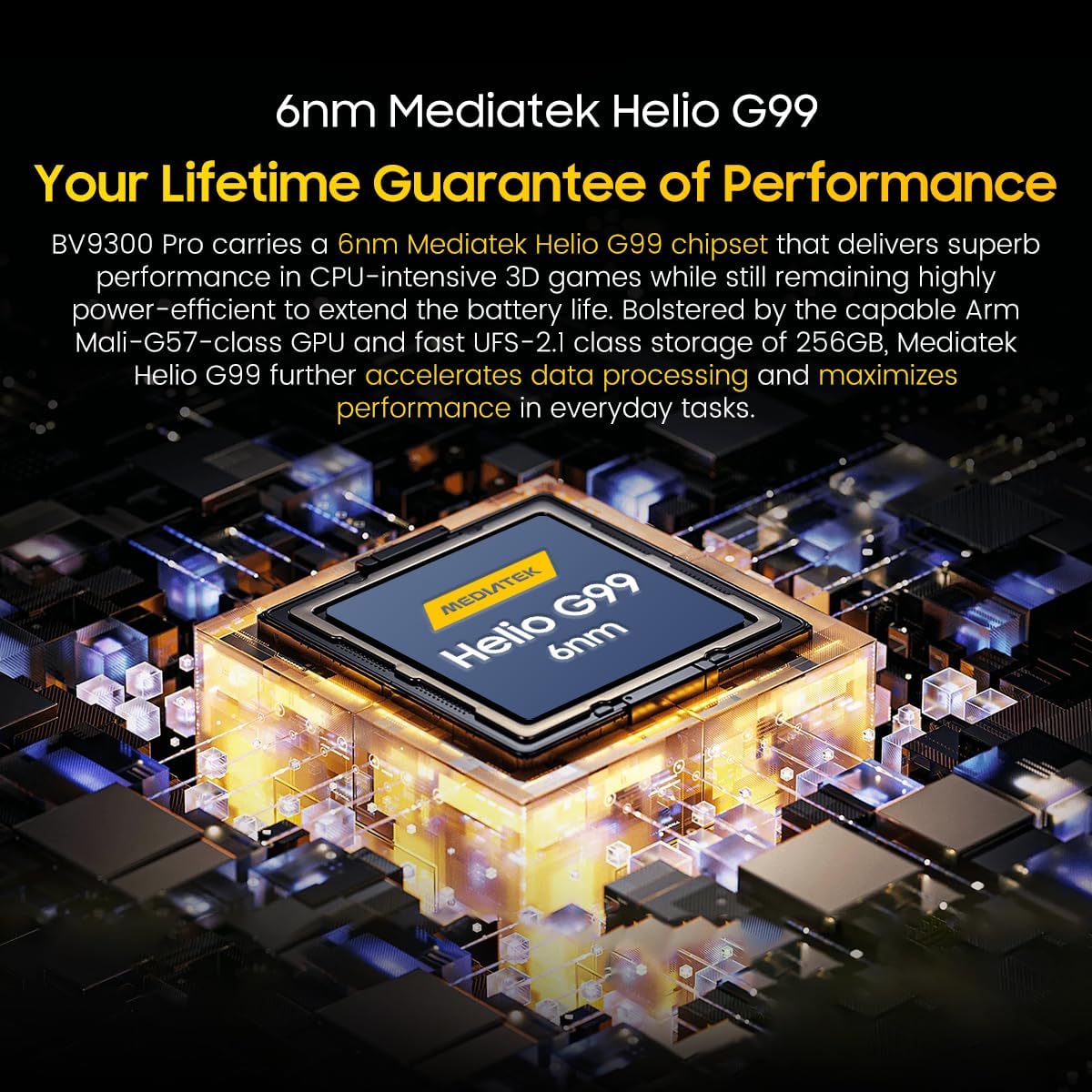 Smartphone BLACKVIEW Bv9300 Pro 6.7'' 24 Gb 256 Gb Laranja