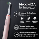 Escova Eléctrica Oral-B Pro 3 3900N (Pack 2) – Preto e Rosa
