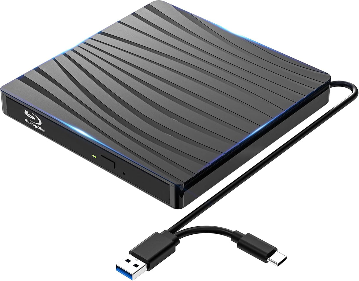 Gravador e Leitor Externo Blu-ray Archgon – USB 3.0, Compatível com Windows e Mac, Design Premium em Alumínio