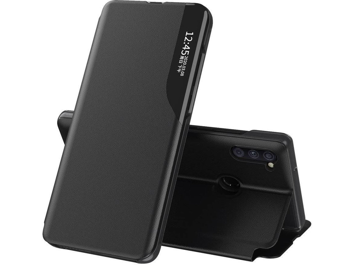 Capa Livro Lmobile Clear View Samsung Galaxy M11 Preto