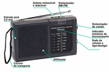 Rádio Portátil AM/FM