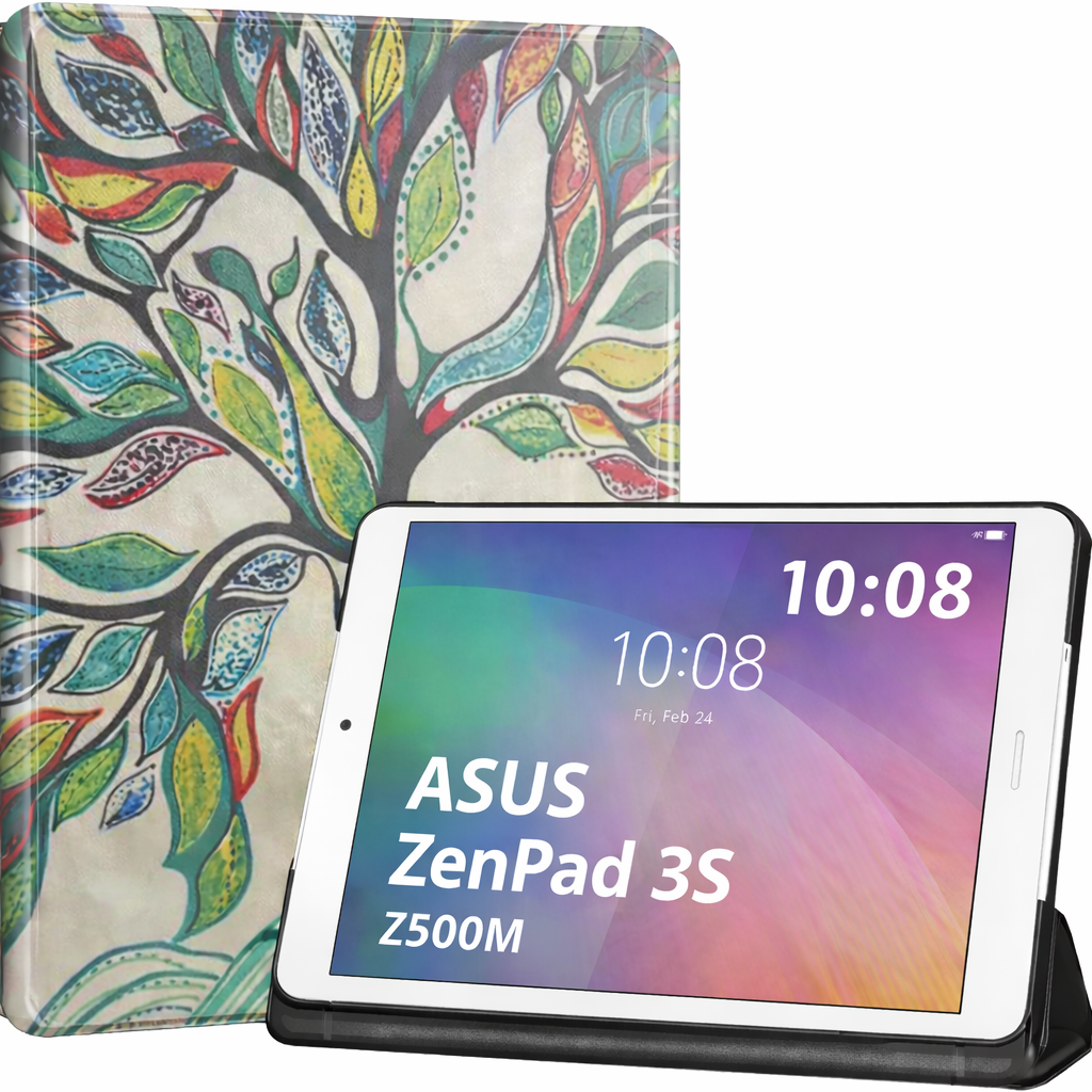 Capa Smart Case Trifold Slim Tree Painting para Asus ZenPad 3S Z500M - Multi4you®