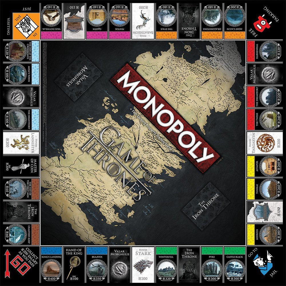 Jogo de Tabuleiro Monopoly Game of Thrones Collector's Edition - GRADE A