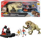 Jurassic World: O Renascer  “Escape da Ilha” com Veículo e Figuras (JGB55)