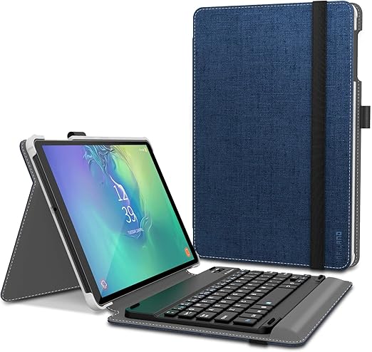 Capa com Teclado Bluetooth Infiland para Samsung Galaxy Tab A 10.1 (2019) T510/T515 – Azul Marinho