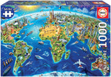Educa - Puzzle de 1000 peças Símbolos do mundo