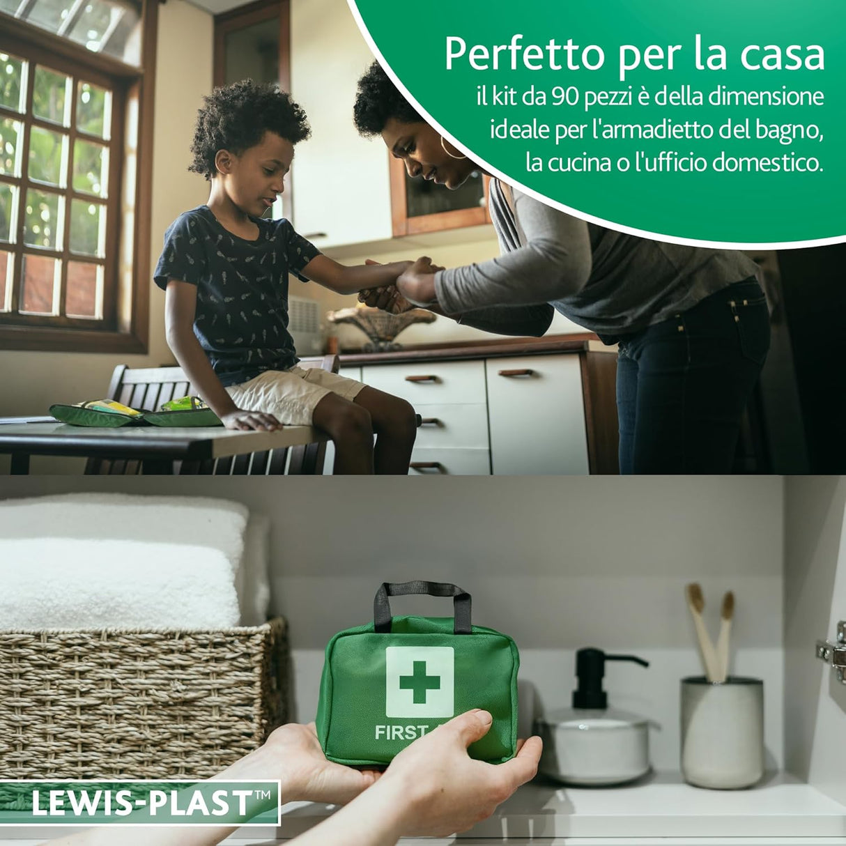 Kit de Primeiros Socorros Completo com 90 Itens