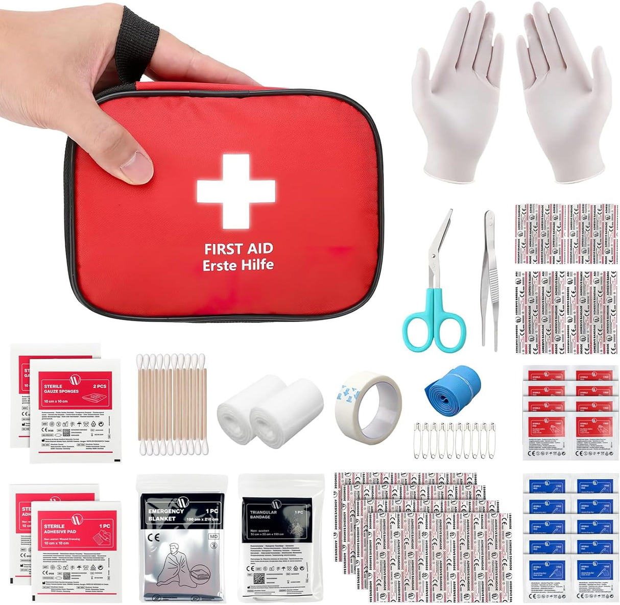 Kit de primeiros socorros 90 peças