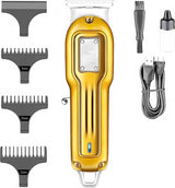 Máquina de Cortar Cabelo e Barbear Profissional Sem Fio Recarregável Ajustável 5W