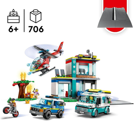 LEGO City Sede dos Veículos de Emergência 60371
