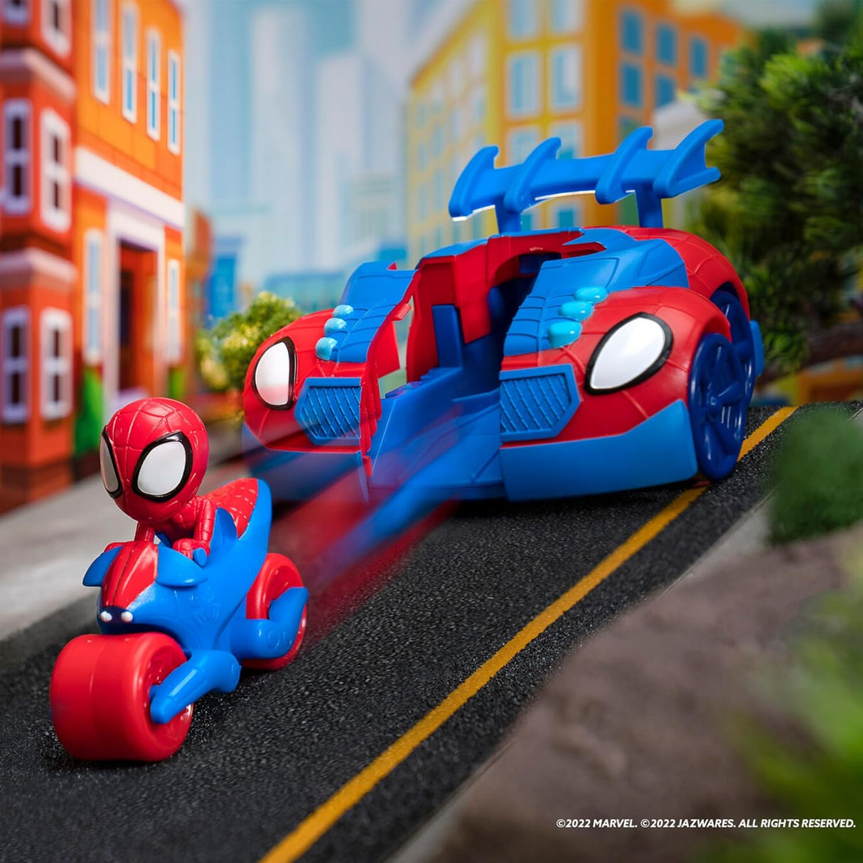 Carro Spidey Stealth Strike 2 em 1 – Toy Partner