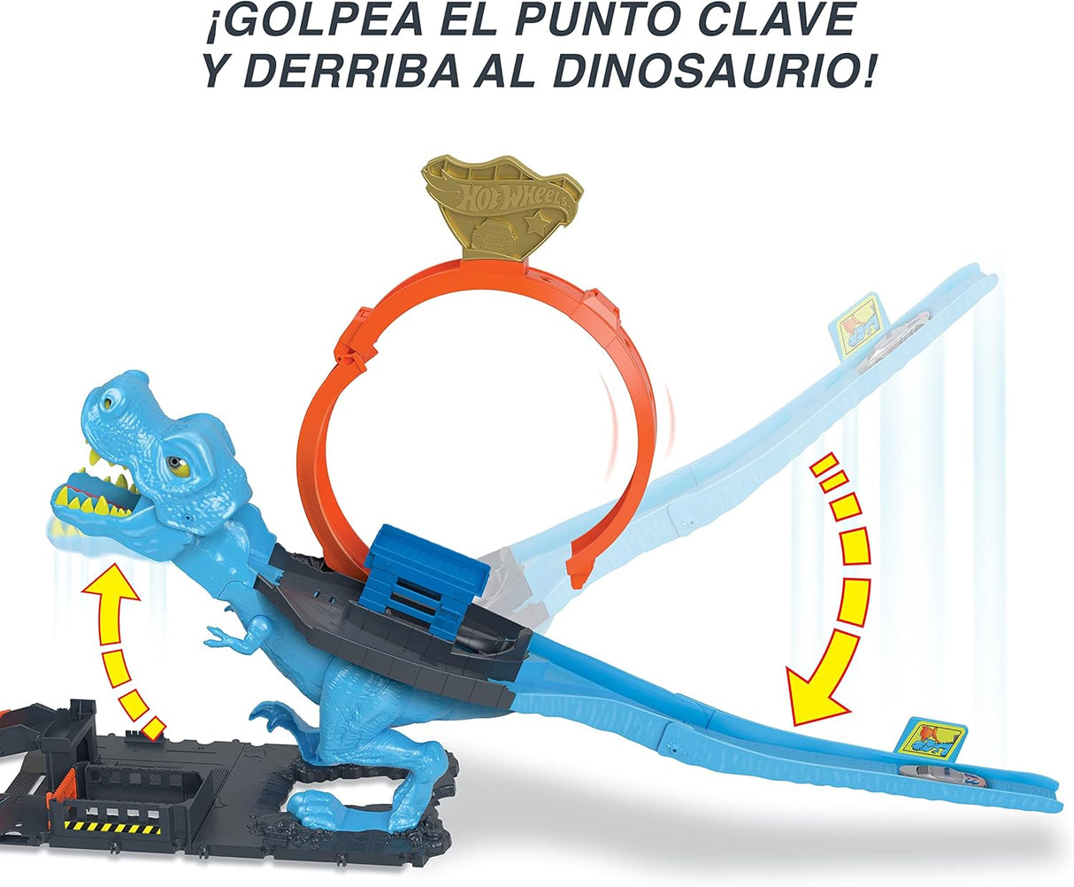 Hot Wheels City Desafio do T-Rex com Lançador (Mattel HNP77)