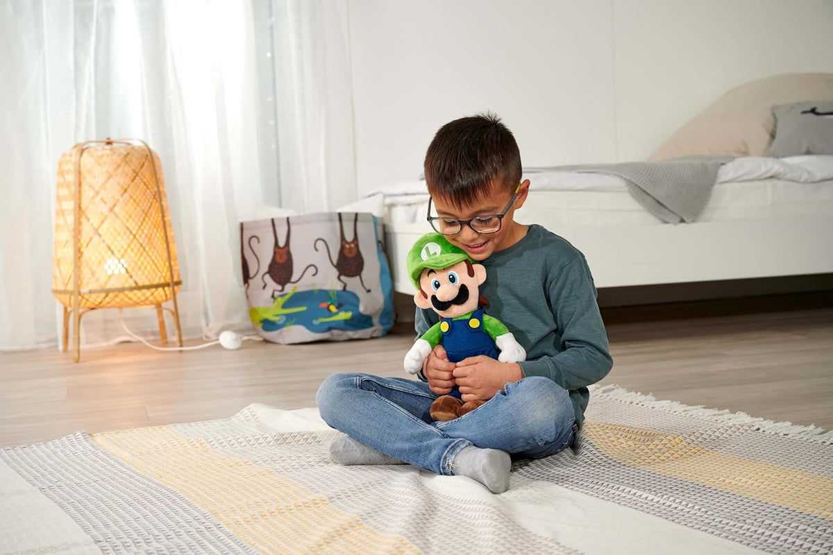 Peluche Luigi Super Mario Bros 30cm