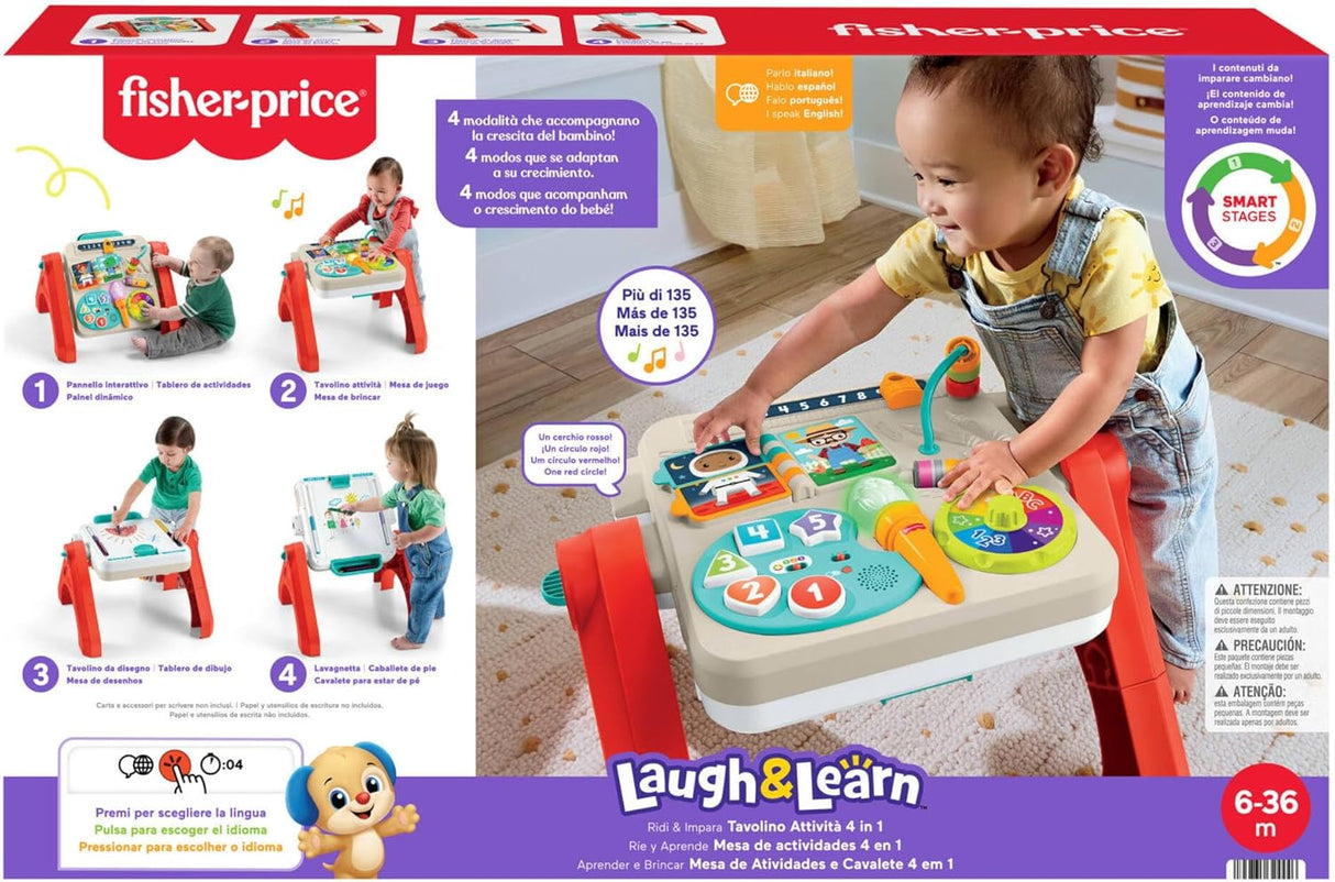 Fisher-Price Laugh & Learn – Mesa de Atividades 4 em 1 com Música