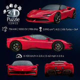 Ravensburger – Puzzle 3D Ferrari SF90 Stradale (108 Peças)