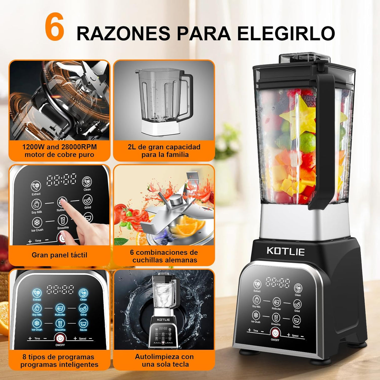 Liquidificador 2000 W 2L