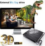 Leitor/Gravador Blu‑Ray Externo USB 3.0/USB-C