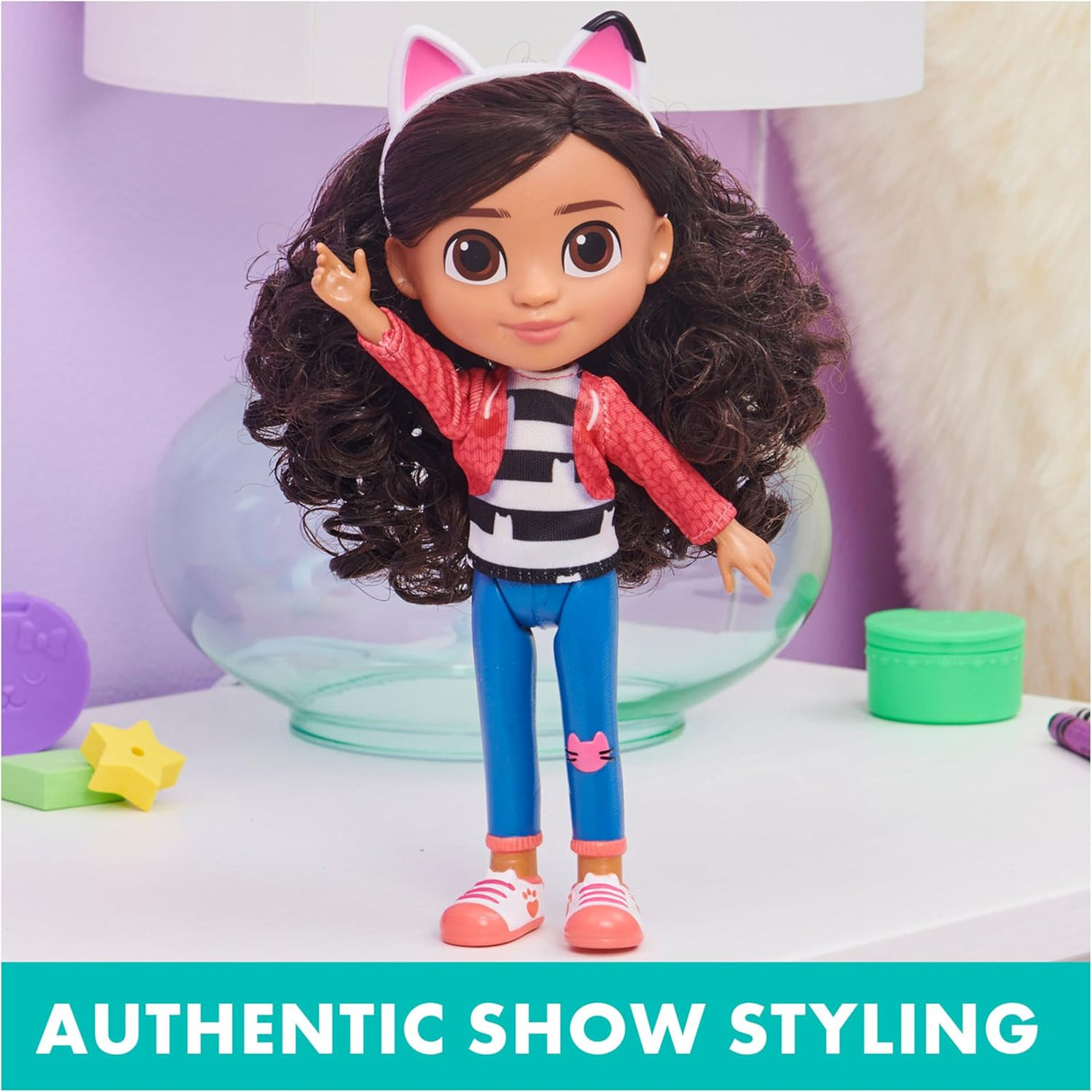 Boneca Gabby 20 cm com Diadema de Orelhas de Gato – Spin Master