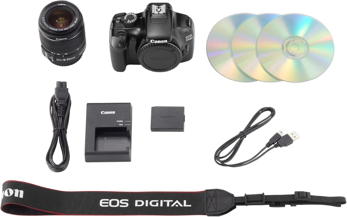 Canon EOS 1100D + EF-S 18-55mm f/3.5-5.6 IS II (GRADE A)