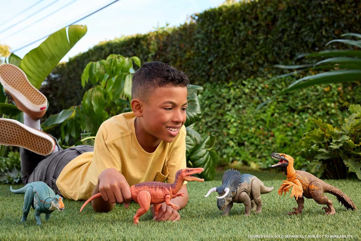 Mattel Jurassic World: O Renascimento – Nasutoceratops Rugido Selvagem (JGC81)