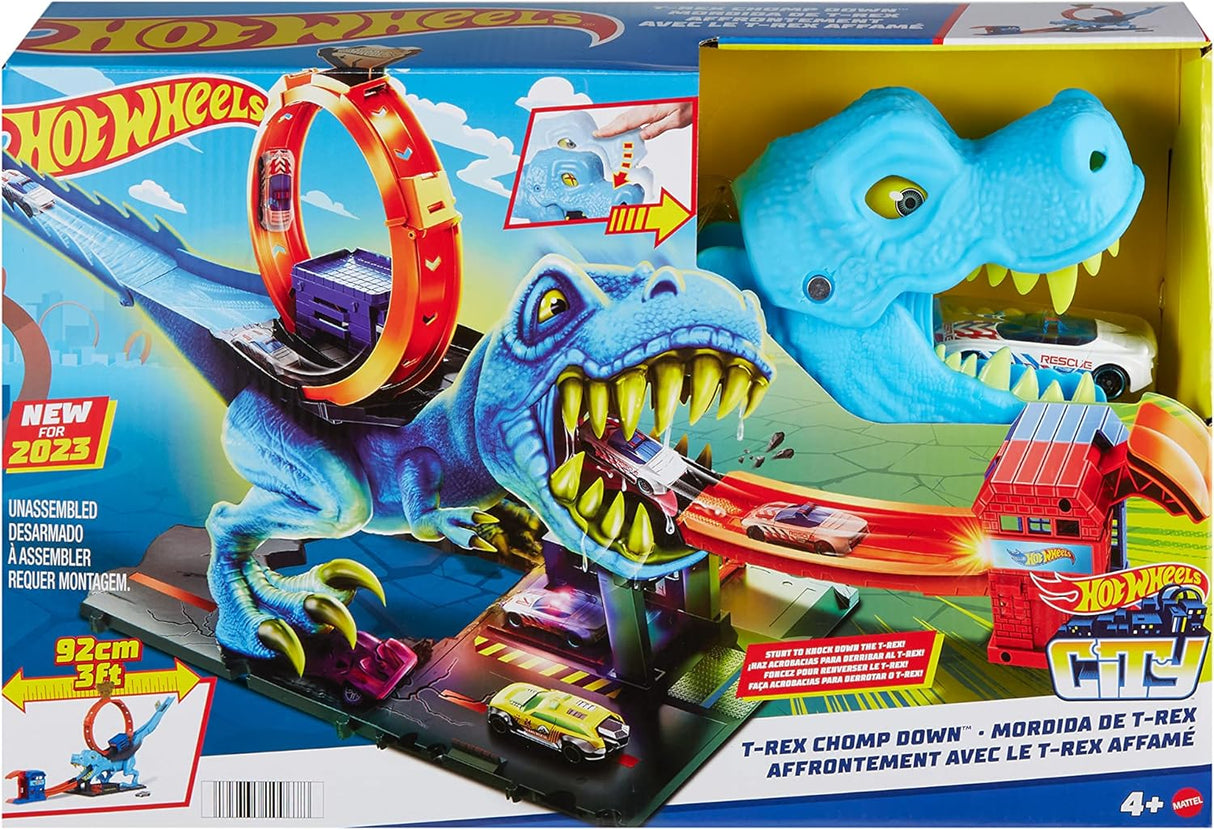 Hot Wheels City Desafio do T-Rex com Lançador (Mattel HNP77)
