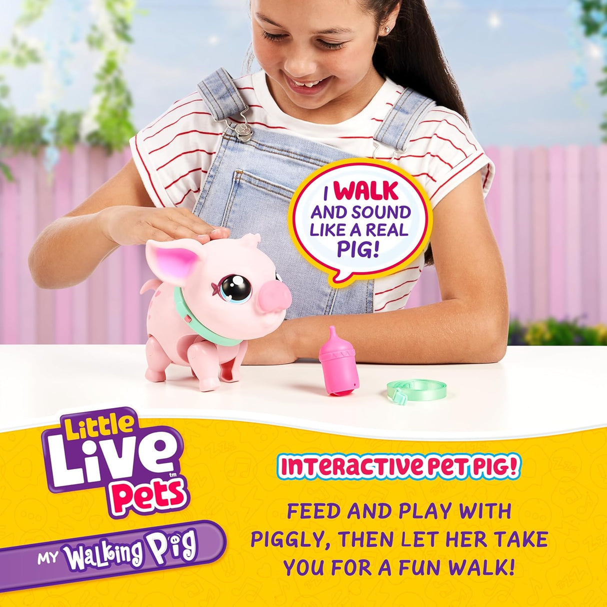 Little Live Pets – My Walking Pig – Porquinha Interativa Piggly