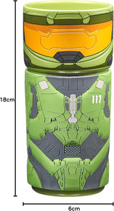 Caneca de cerâmica com capa de borracha, 400 ml