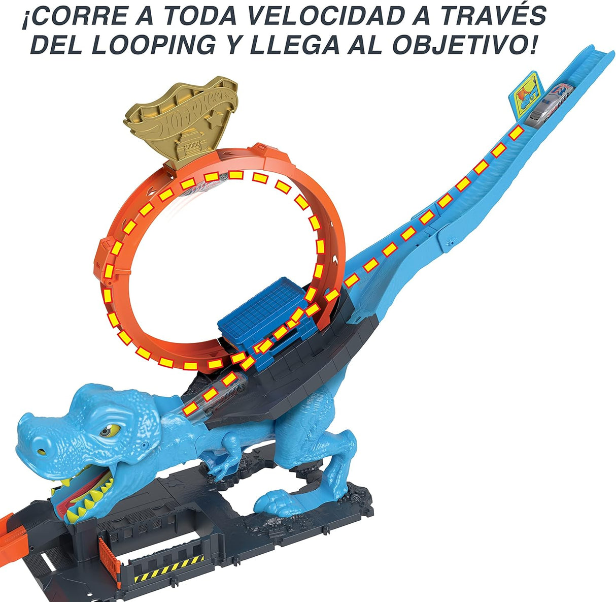 Hot Wheels City Desafio do T-Rex com Lançador (Mattel HNP77)