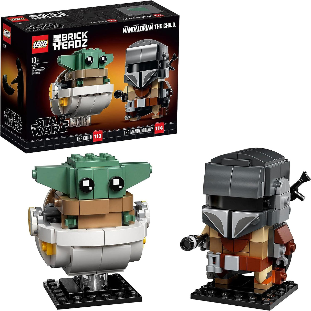 LEGO BrickHeads 75317 - Star Wars O Mandalorian e a Criança
