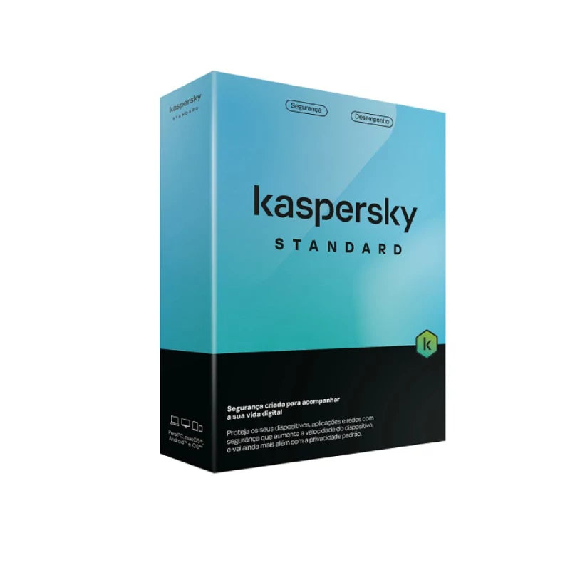 Software Kaspersky Standard – 3 Dispositivos – Sem CD (NOCD) – PT (SEGUNDA-MÃO / GRADE B)