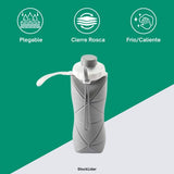 Garrafa Dobrável de Silicone | 600 ml | Reutilizável