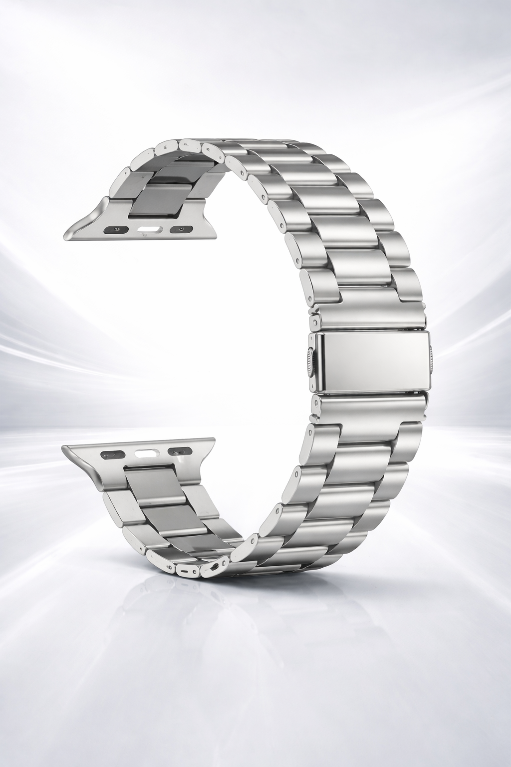 Pulseira de Aço Inoxidável em Elos 42 / 44 mm Compatível com Apple Watch – Prateada | Multi4you®