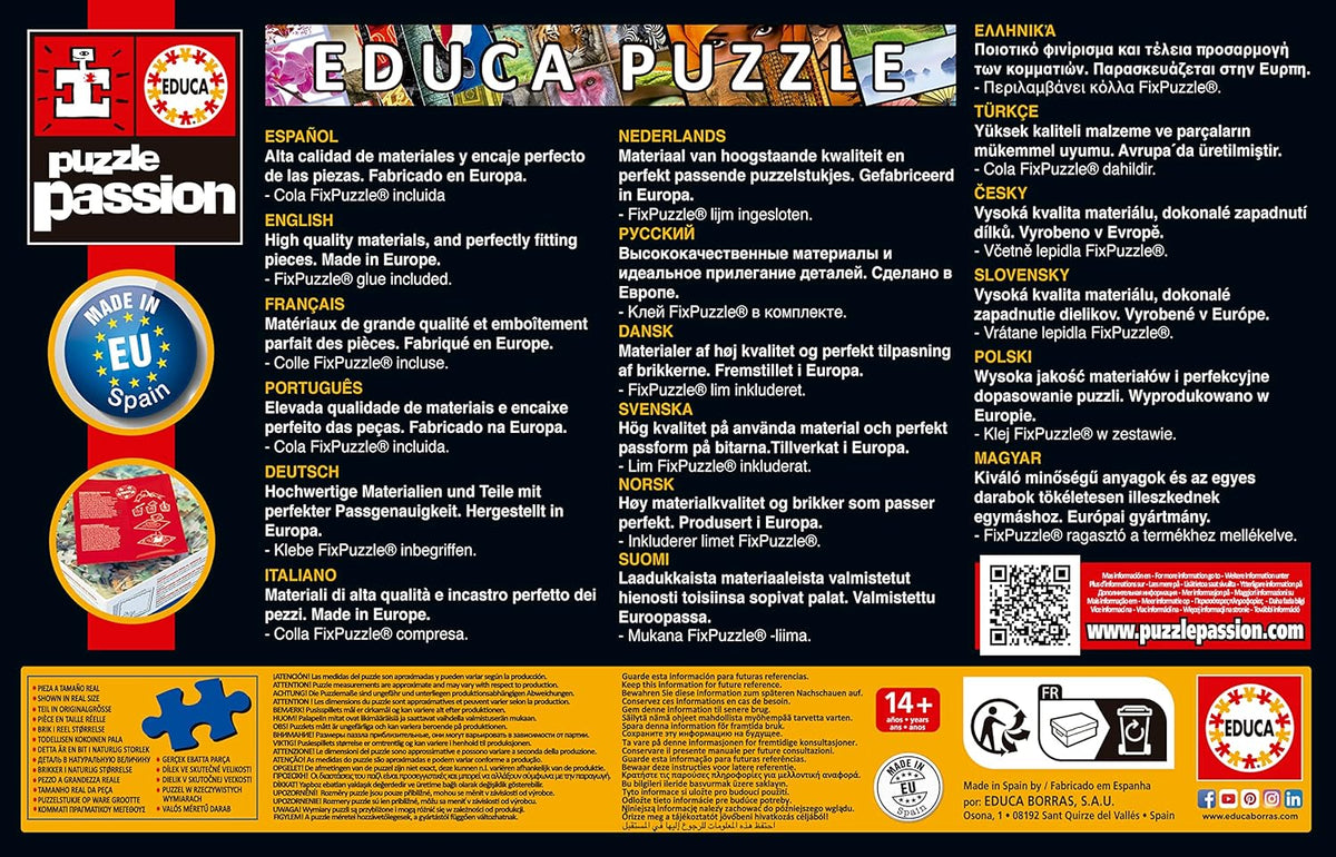 Educa - Puzzle de 1000 peças Símbolos do mundo