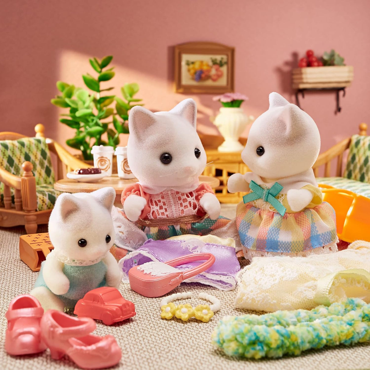 Sylvanian Families – Família Gato Latte (Ref. 5738)