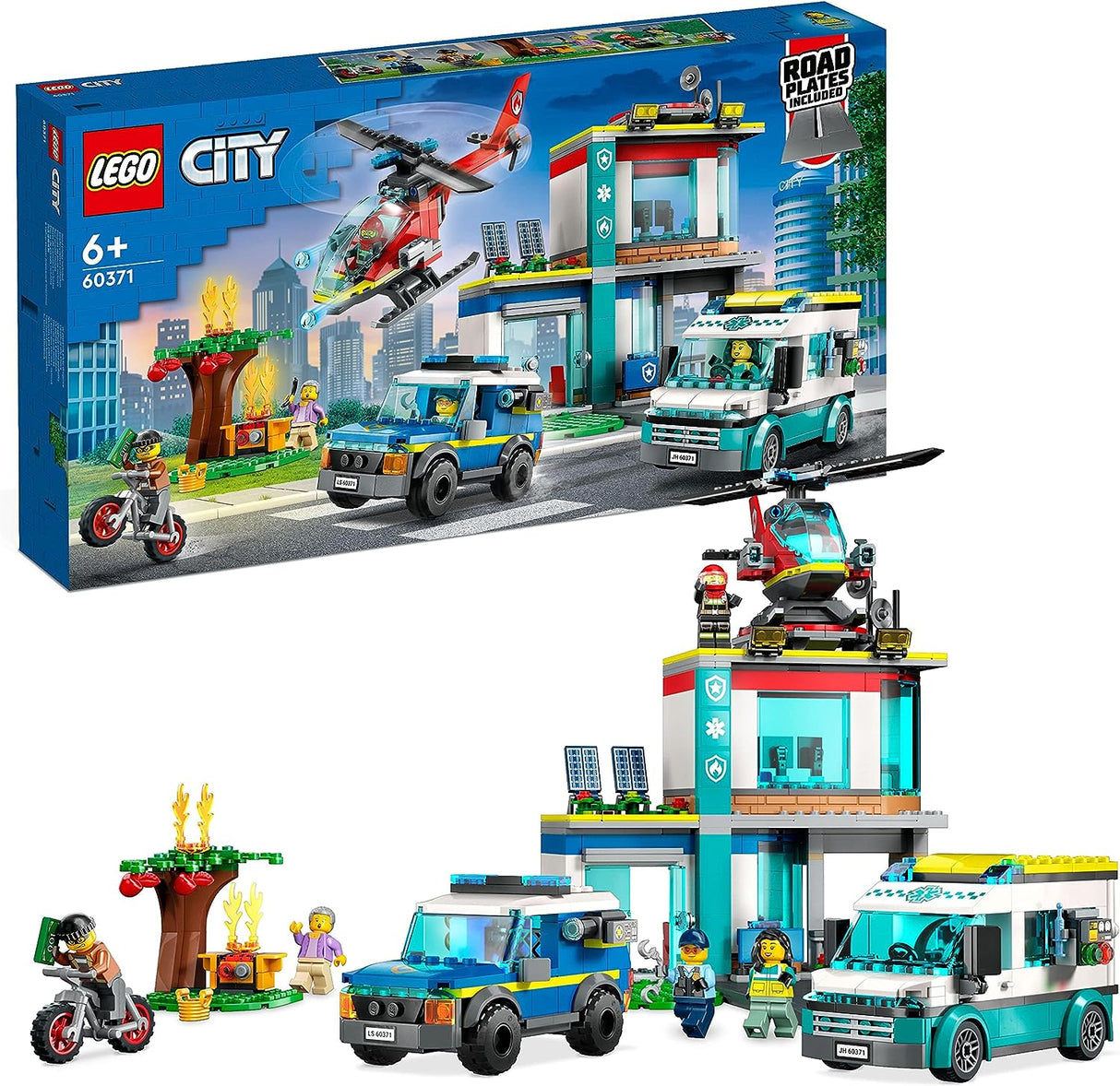 LEGO City Sede dos Veículos de Emergência 60371