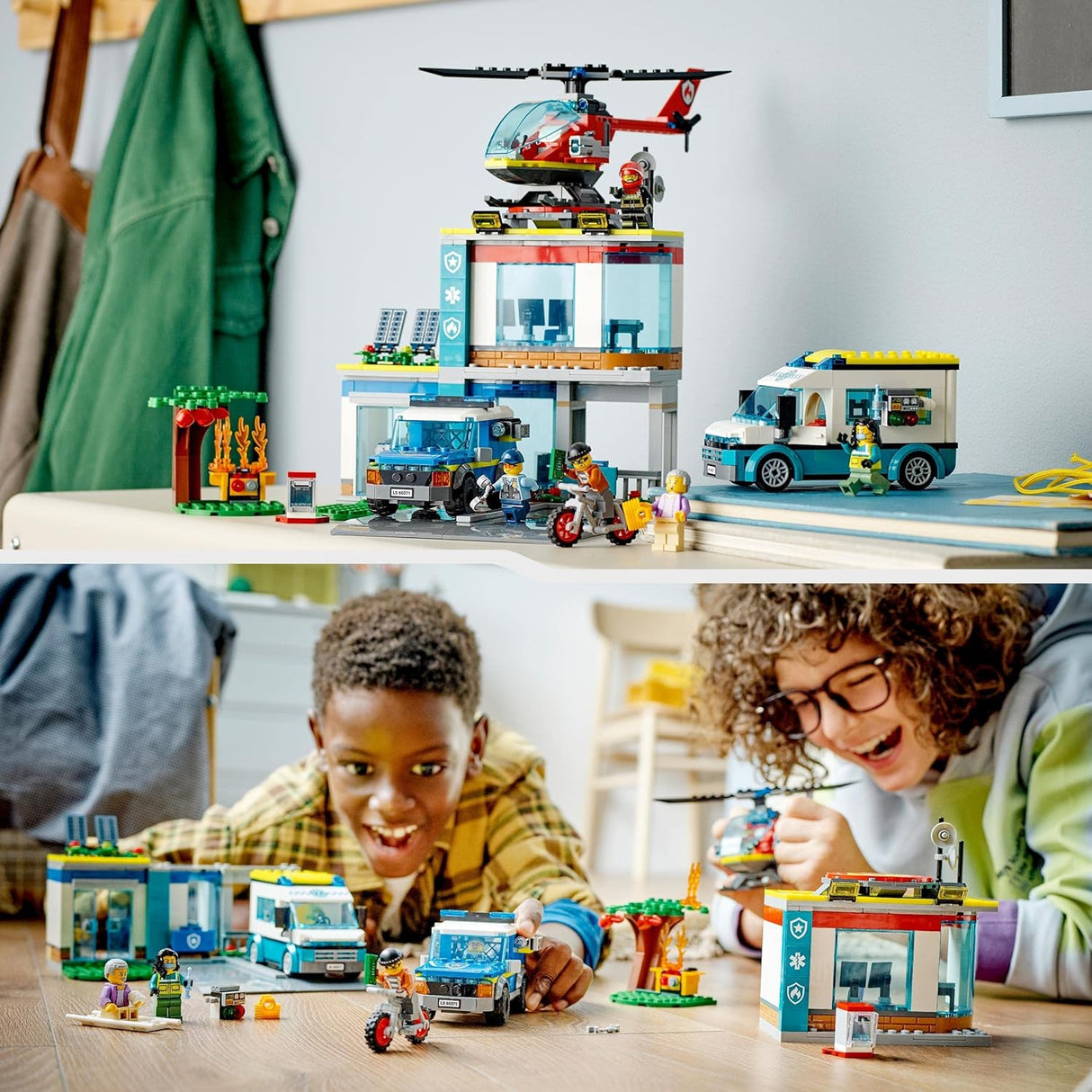 LEGO City Sede dos Veículos de Emergência 60371