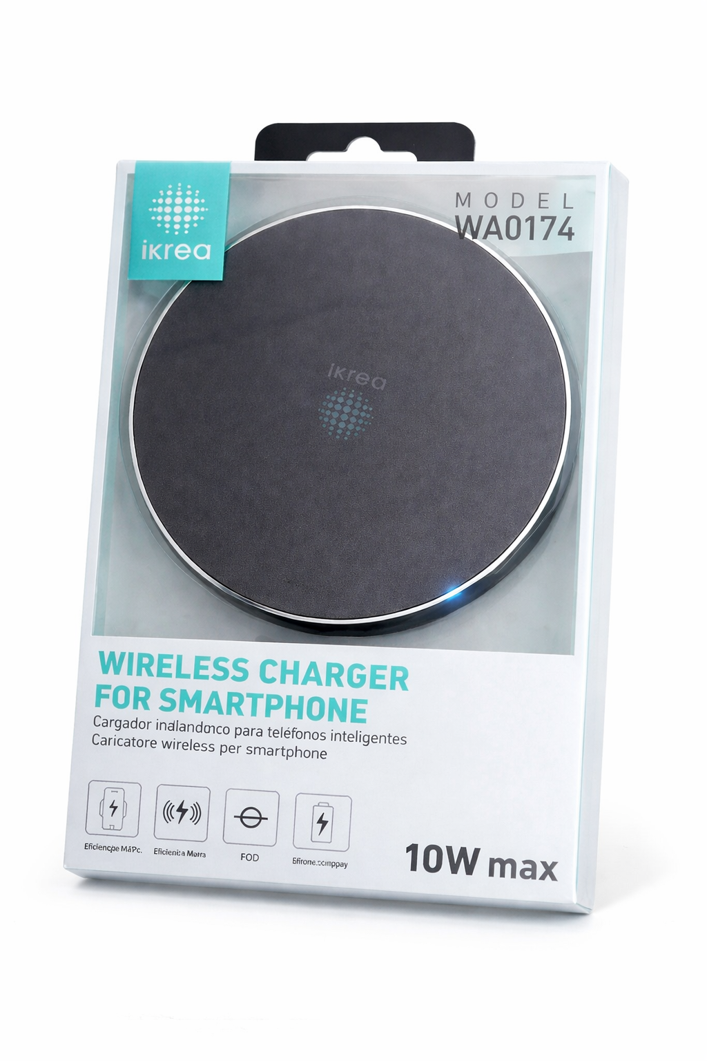 Carregador Wireless 10W para Smartphones
