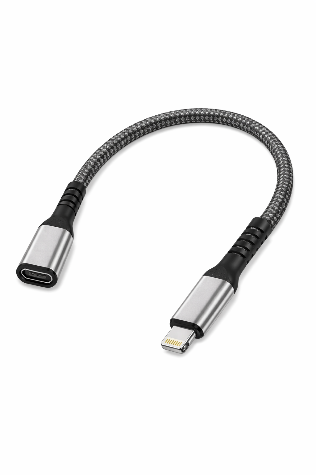 Cabo USB-C Fêmea para Lightning Nylon 1M