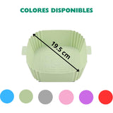 Conjunto bandeja de silicone para airfryer - 6 unidades