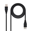 Cabo de Dados / Alimentação USB para USB (3m) (Preto)