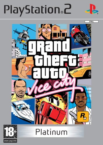Jogo GTA Vice City Platinum PS2 (GRADE A)