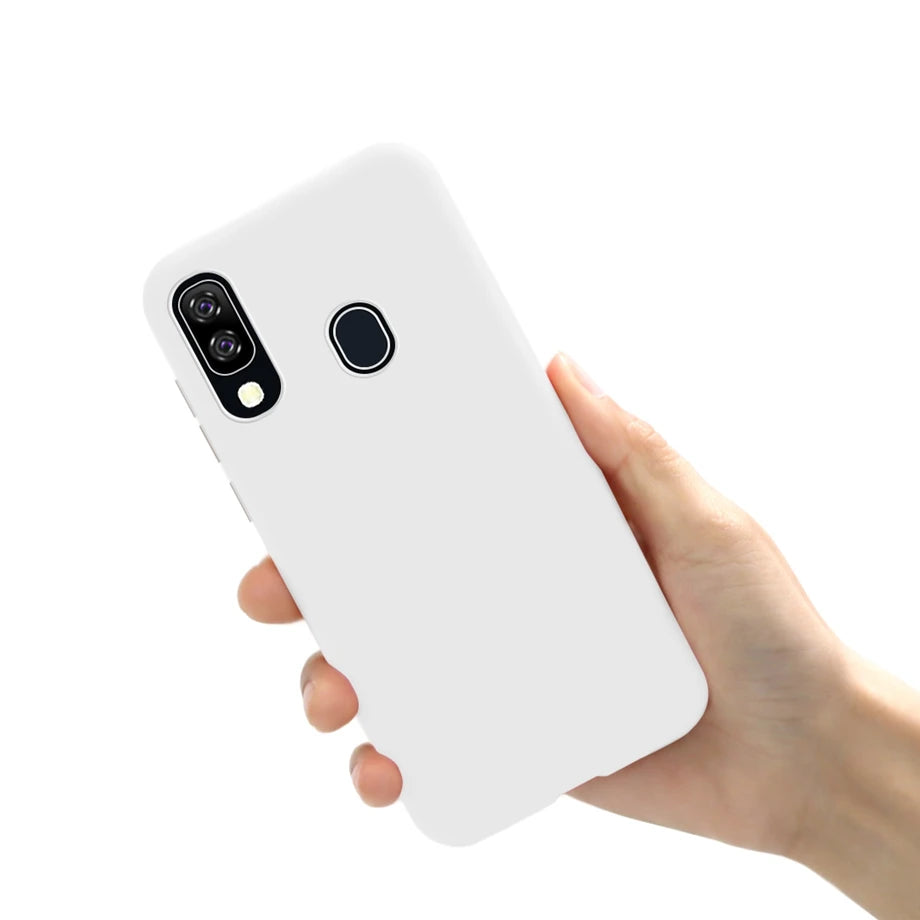 Capa TPU Silicone Branco para Samsung Galaxy A40 - Multi4you®