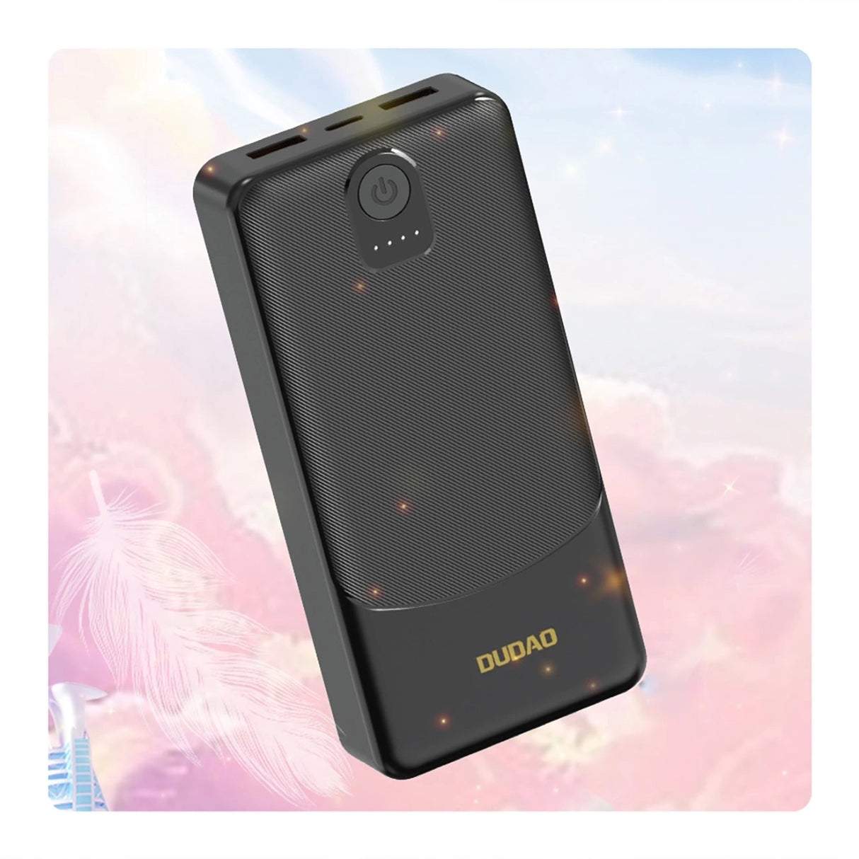 Powerbank Dudao K10Pro 2.4A 20000mAh 2 x USB-A – Preto