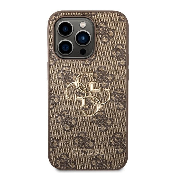 Capa Guess Hardcase 4G Big Metal Logo para iPhone 15 Pro Max 6.7" – Castanho