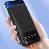 Carregador Portátil Universal Dudao K6Pro 10000mAh com Cabos Integrados – Preto